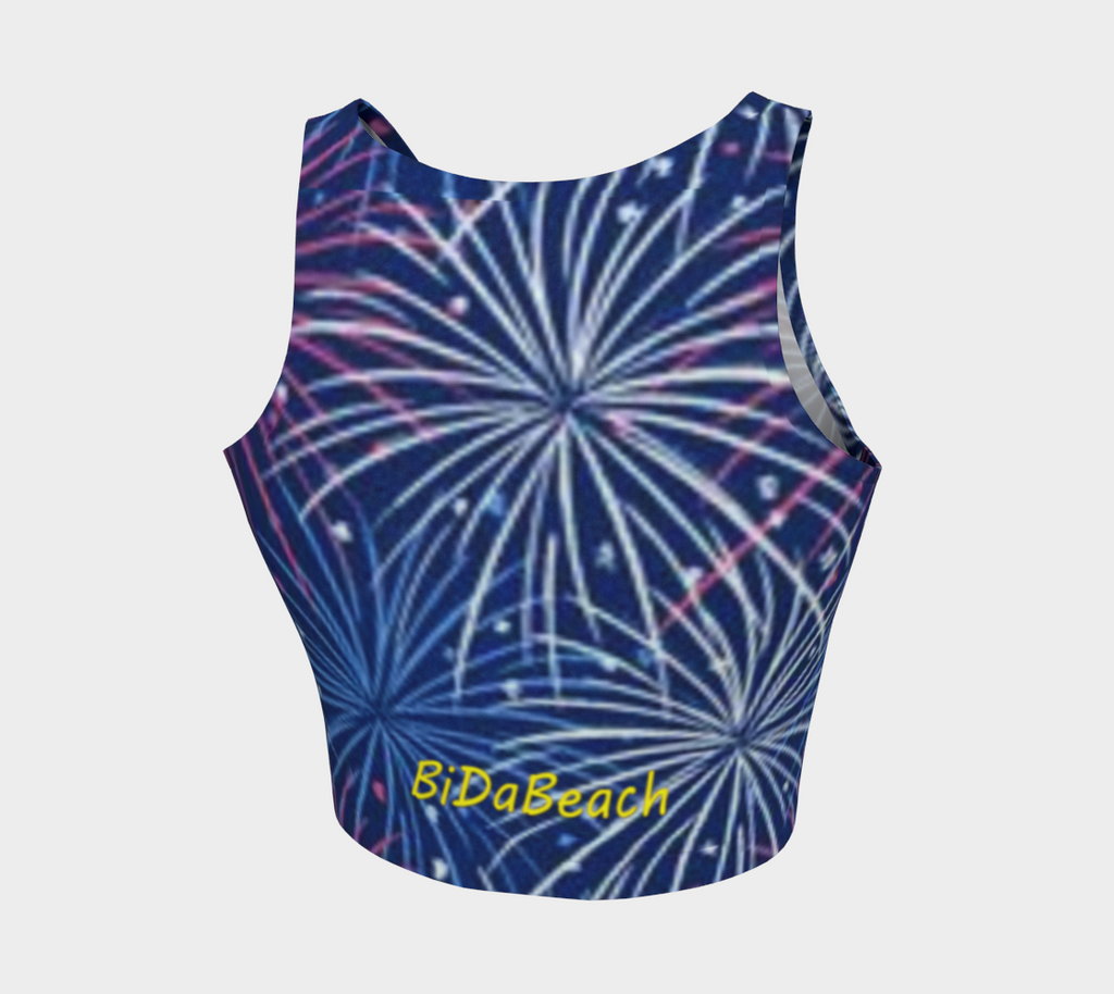 USA 250 Women's Fireworks Crop Top