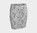 USA 250 Women's Glitter Freedom Fitted Skirt