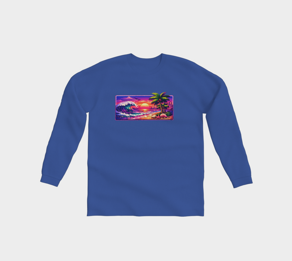 Neon Nights BidaBeach Long-Sleeve Tee