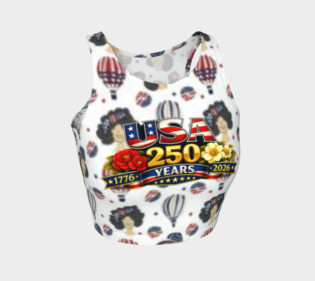 USA 250 Women's Independence Crop Top