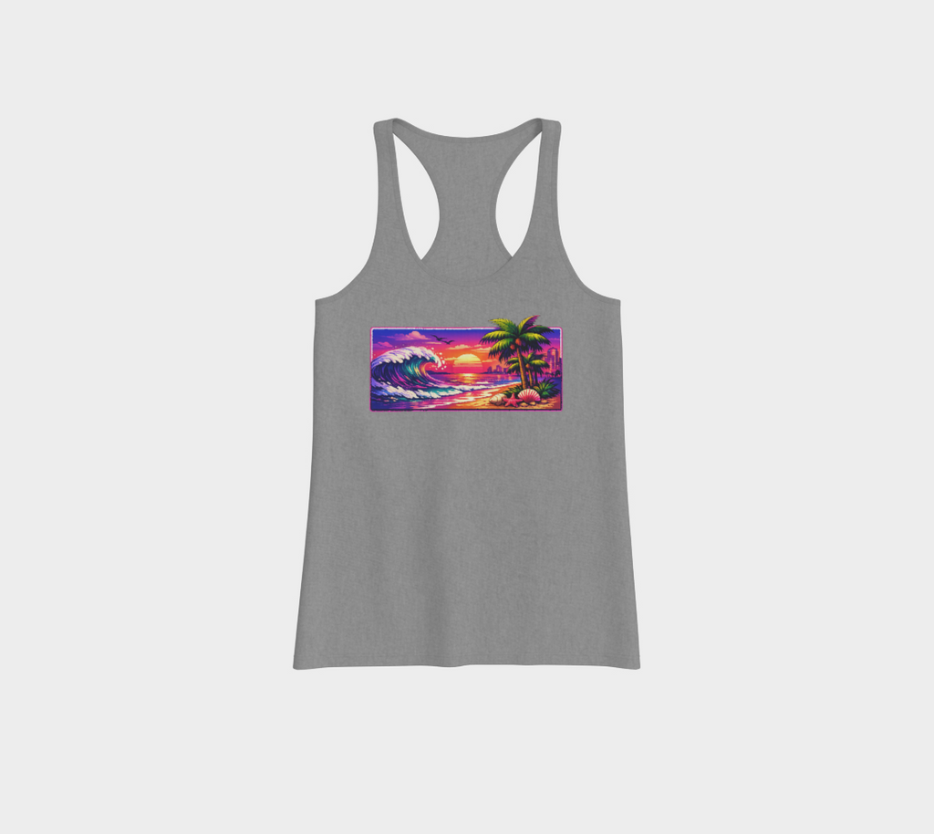 Neon Nights BidaBeach Women's Racerback Tank Top
