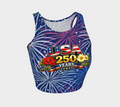 USA 250 Women's Fireworks Crop Top